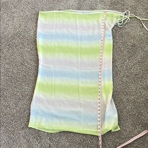 NWT Aerie Ombre Pastel Sheer Sarong Skirt